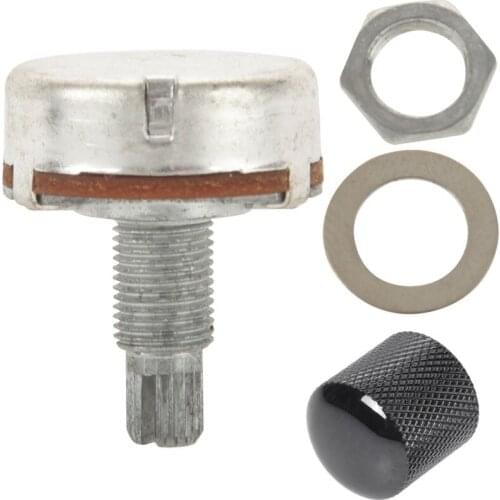 1pcs Black Electric Guitar Volume Tone Control Knob & 1pcs A500K OHM Volume Guitar Potentiometer