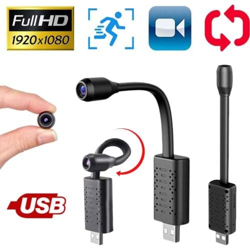 1080P Mini USB Wifi Camera Surveillance IP Cameras HD Smart AI Human Detection V380 Pro Auido Record SD Card Cloud Storage