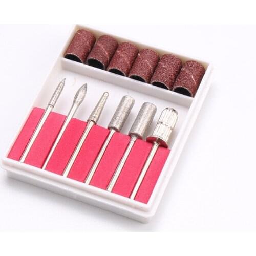 12pc lot diamond drill bits,tapered reamer drill bits tips drill stone,metal,carve or texture metals T049 Electric Pedicure File