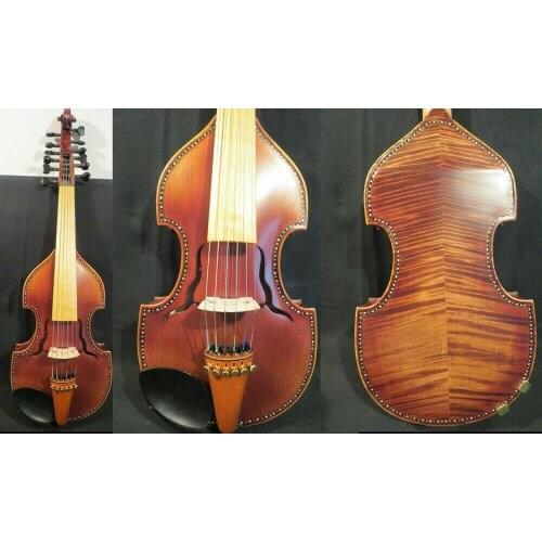 Baroque style SONG Master 6×6 strings 15" Viola d'Amore,thickness ribs #14475