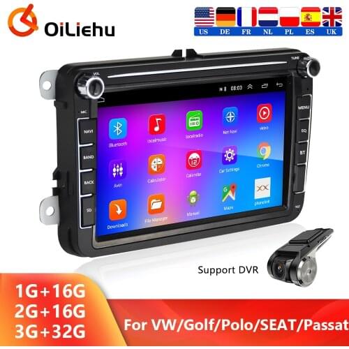 OiLiehu 2 Din Android Car Radio GPS Multimedia Player For VW/Volkswagen/Golf/Polo/SEAT/Passat/b7/b6/Tiguan/Skoda/Touran/Jetta