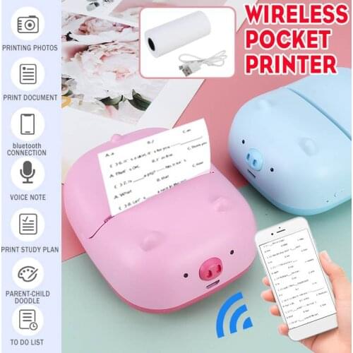 Wireless Label Printer Portable Pocket Label Printer Mini bluetooth Thermal Label Printer Fast Printing Home Use Office Printer