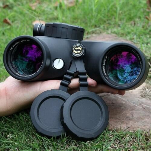 7x50 Binoculars HD Waterproof Fogproof Binocular Telescope Military Hunting Illuminated Compass Rangefinder