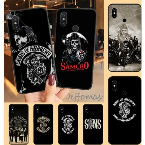 American TV series Sons of Anarchy Phone Case For Xiaomi Redmi note 7 8 9 t max3 s 10 pro lite