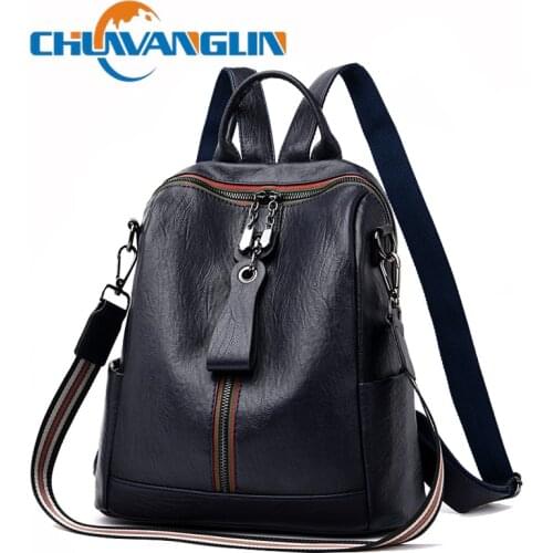 Chuwanglin Women Genuine Leather Backpack High Quality Multifunction Backpack For Female Bookbag Travel Bag Sac A Dos G102101
