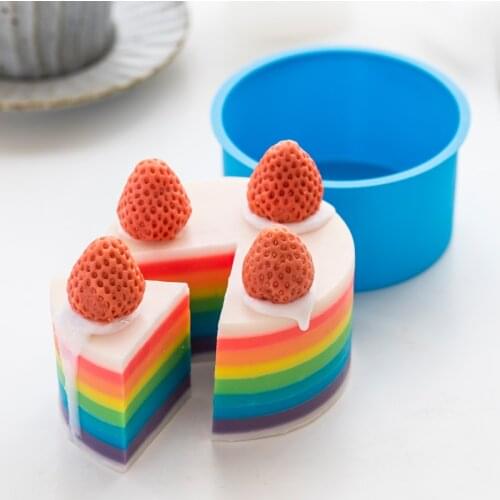 Cake Baking Tools Round Fondant Cake Silicone Mold DIY Soap Mold Soap Making Tools Candle Mold Resin Mould Pastry Tools