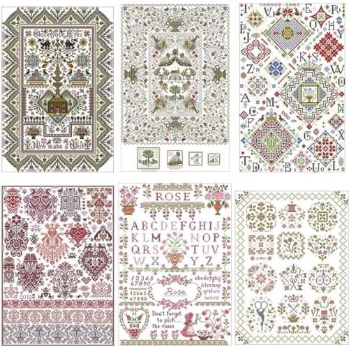 Quaker Jigsaw patterns counted 11CT 14CT 18CT DIY Cross Stitch Sets wholesale Cross-stitch Kit Embroidery Needlework