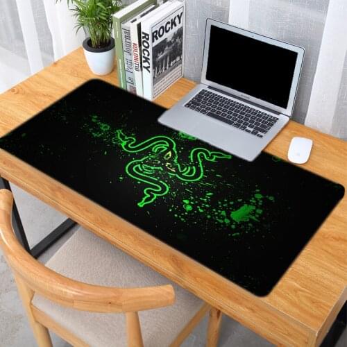 Razer Mousepad Gamer Desk Xxl Mouse Pad Anime Mausepad Gamers Accessories Gaming Keyboard for Compass PC Gamer Cabinet Rug Mice