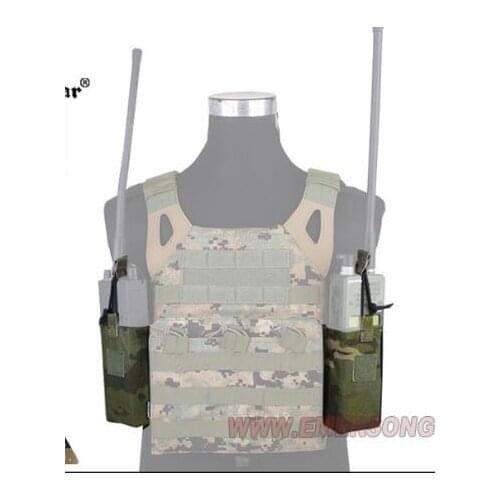MC original webbing JPC / XPC tactical vest 148 / 152 walkie talkie on both sides bag