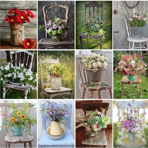 RUOPOTY 40x50cm Painting By Numbers Flowers Kits For Adults Children Framed handPainted on canvas Home Wall Art Craft