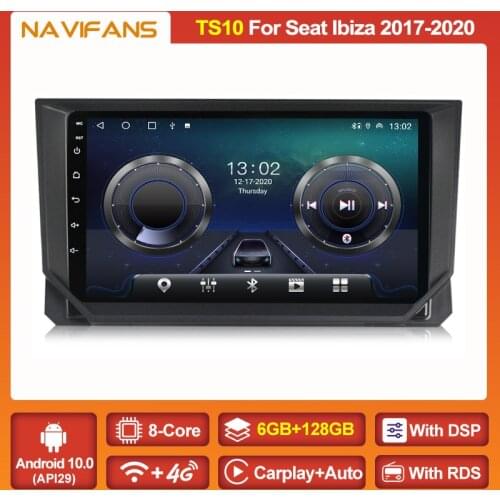 Navifans 6G+128G Android 11 DSP Radio IPS Screen For Seat Ibiza 2017-2020 Car Multimedie Carplay Auto WIFI BT5.0 Headunit