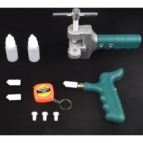 New Glass Tile Opener Hand-Held Large Wheel Ceramic Tile Glass Cutter Roller Cutter With 2 pcs Cutter head and accessories