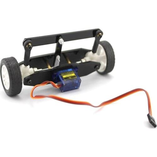 Turned to the front axle ZX2 steering system model (rudder) car model material by hand The front wheel steering assembly