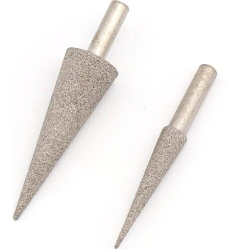 16mm Pointed Brazed Grinding Head Round Shank For Metal Jade Inner Hole Grinding Abrasives