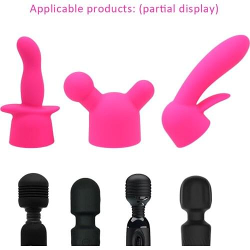 VATINE Extension for Wand Vibrator Silicone Case AV Rod Head Cover Masturbation Clitoris Stimulator Sex Toys for Woman