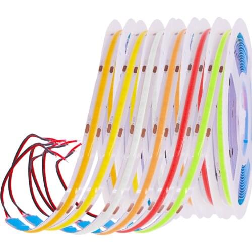 COB LED Strip Light 320Leds/m High Density Flexible FOB COB LED Lights DC5V LED Tape Ribbon Linear Light Rope Decor Lighting