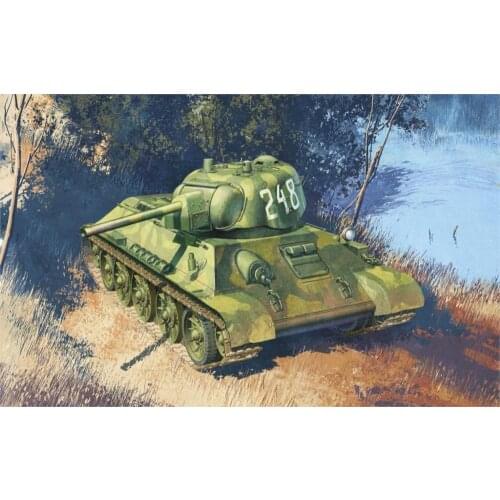 Art tank T-34-76 arr. 1942. Thirty-Four molds USSR WWII Home Decoration Canvas Poster modern paintings for Living Room kids room