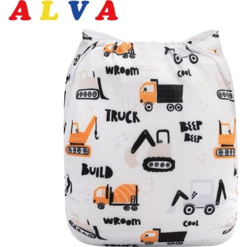 Alvababy Cloth Nappy Diaper Washable Cloth Diaper Adjustable 3kg-15kg with 1pc Microfiber Insert