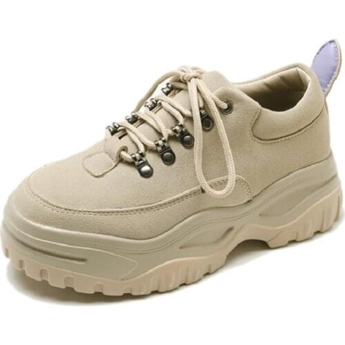 Spring and Autumn Korean version of Harajuku thick-soled casual shoes trend wild womens shoes increased