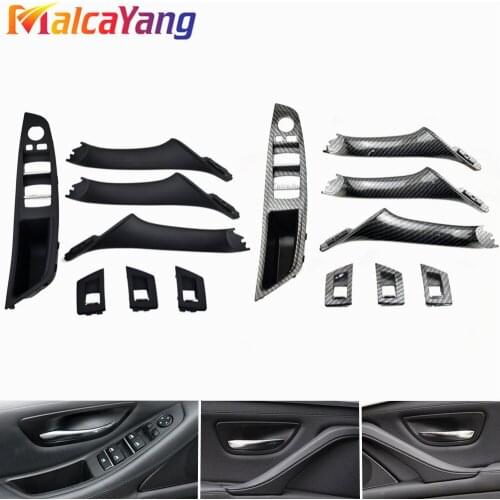 Front Left Door inner handle For BMW 5 Series F10 F11 525 door Interior door panel drivers seat button switch frame storage box