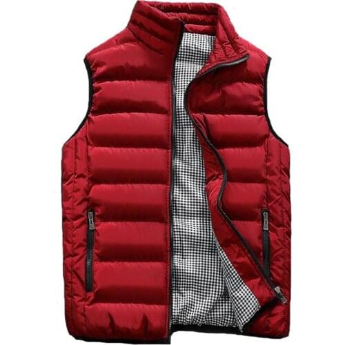 New Male Fashion Waistcoat 5XL Vests GiletAutumn Winter Vest Men Casual Outwear Warm Sleeveless Jackets Clothing Men Vests