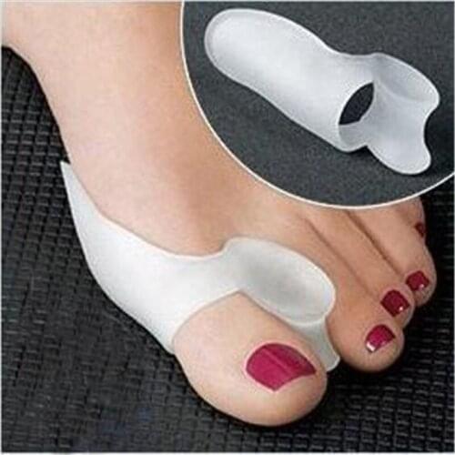 1 Pair=2 Pcs Gel Silicone Bunion Corrector Big Toe Separators Straightener Spreader Foot Care Tool massager