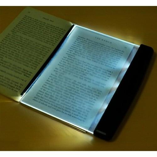 1Pcs Hot Creative LED Book Reading Night Light Portable Travel Panel Dormitory Led Desk Lamp Clip-On Eye For Students Bedroom