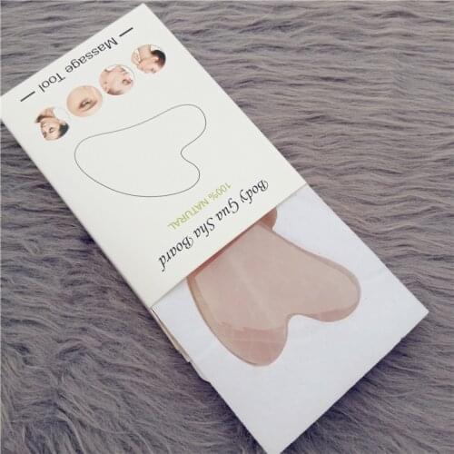 100% Natural Stone Massage Ice Rose Quartz Massager Facial Neck Therapy Scraper Health Care Massager For Face Neck Body Guasha