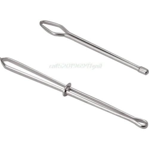 2pcs Wear Elastic Belt Wearing Rope Weaving Tools Stainless Steel Get Cited Clip