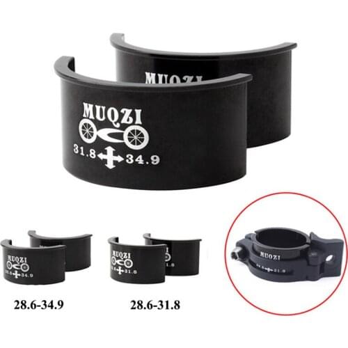 2pcs 28.6mm To 31.8mm 31.8mm To 34.9mm Shim Adapter Bicycle Bike Front Derailleur Conversion Shim