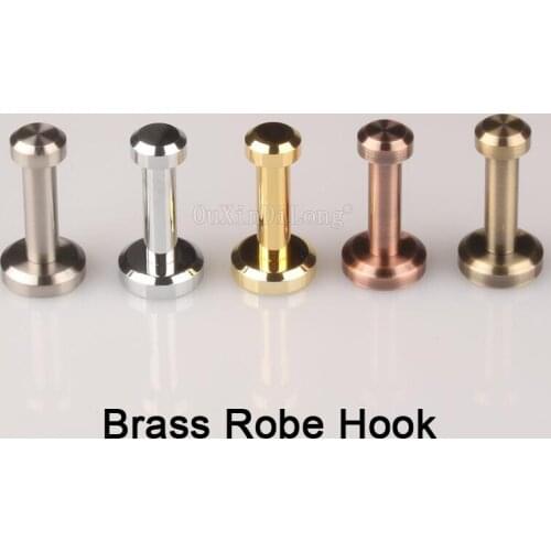 5PCS Pure Brass Wall Clothes Rack Cloth Hook Wall Hook Robe Hook For Bathroom Accessory Hanger Copper Material JF1791
