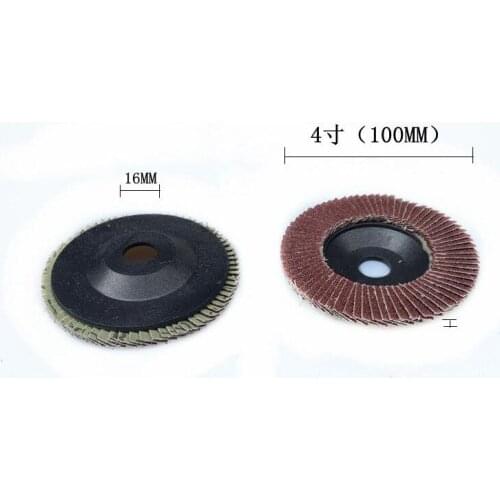Free shipping of 2pcs/set 1 X 100*16MM 60# grit flap discs wheels for angel grinder steel metal polishing sanding