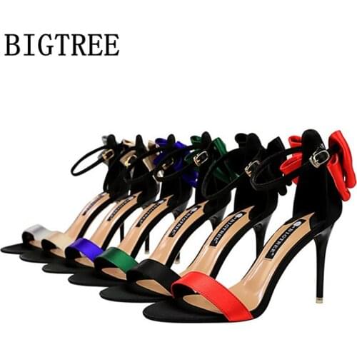 Summer high heels sandals women mary jane shoes fashion ladies women heels sandals sexy shoes bigtree shoes open toe heels обувь
