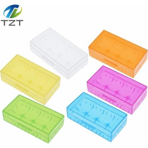 TZT 18650 CR123A 16340 Battery Case Holder Box Storage Color Optional Blue/Purple/White/Green/Yellow/Orange