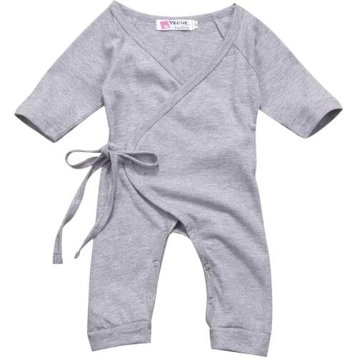 Newborn Infant Baby Girl Cotton Long Sleeve Romper Jumpsuit Wings Clothes Outfit Size 0-24M