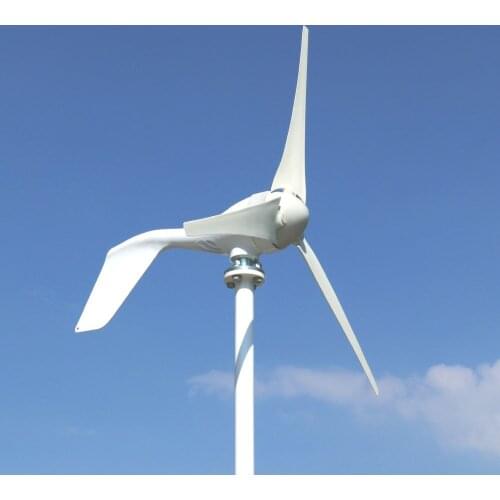 Horizontal axis 400w wind generator 3 phase AC with 12V24V automatic adaptive controller