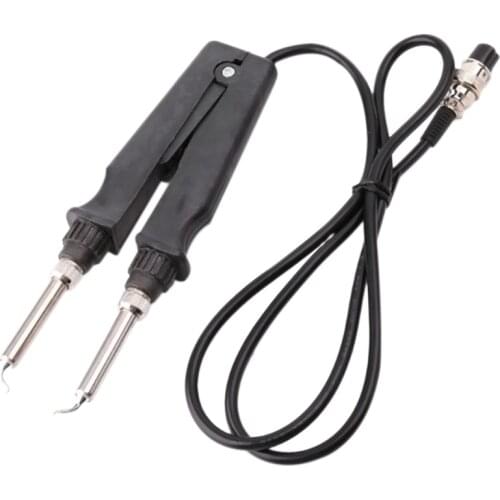 Hot YO-902 Esd Smd Double Soldering Iron Tweezer Handle Clip Heating Plier Soldering Station Accessories -Kb