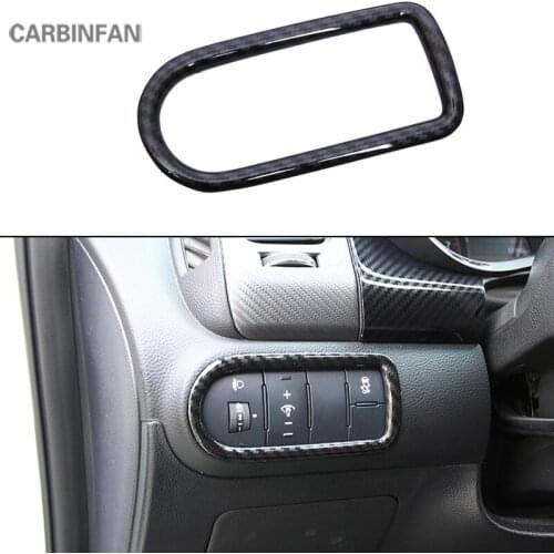 Car carbon ifber Headlight adjustment Switch Cover Trim frame Interior Mouldings for Kia K3 2012- 2018 Car-styling C1523