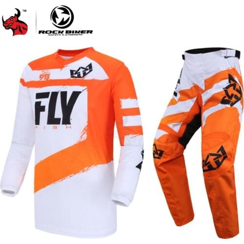 Motocross Jersey Pants Set Men Summer Motorcycle Riding Jacket Breathable Chaqueta Moto Anti-fall Motorbike Racing Suit Clothing