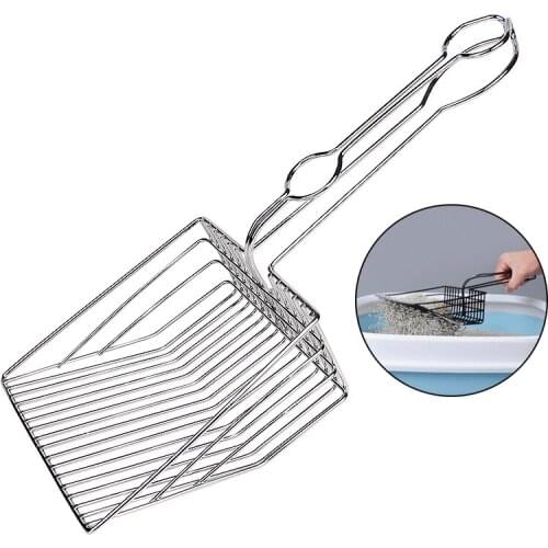 Cat Litter Shovel Pet Cleanning Tool Metal Scoop Cat Sand scooper Cleaning Toilet For Cat Litter filter Supplies
