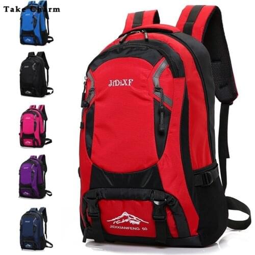 Men Backpack 2021 Nylon Waterproof Outdoor Travel Mountaineering Backpack Large Capacity Ladies Luggage Rucksack Sports Bag Male