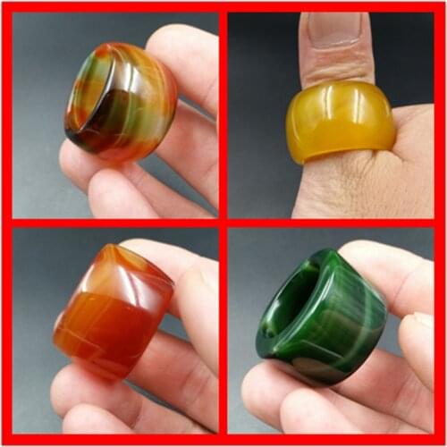 Natural Brazilian Natural texture wrapped Agate Ring Moss Agate Chalcedony Rings Love men women Rings natural stone jewelry