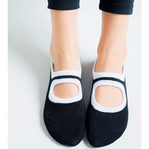 Yoga Socks Plus Size Yoga Socks Female Yoga Sports Dance Backless Non-slip Gym Indoor Floor Socks