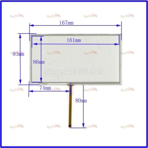 ZhiYuSun New compatible KW-AVX 800 6.95 inch resistance TOUCH Screen panels for GPS or commercial use post