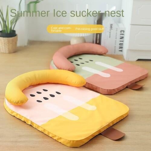 Summer Cooling Pet Mat Ice Pad Dogs Sleeping Mats for Cat Breathable Cooling Pet Dog Bed Washable Pet Pad Cats Blanket