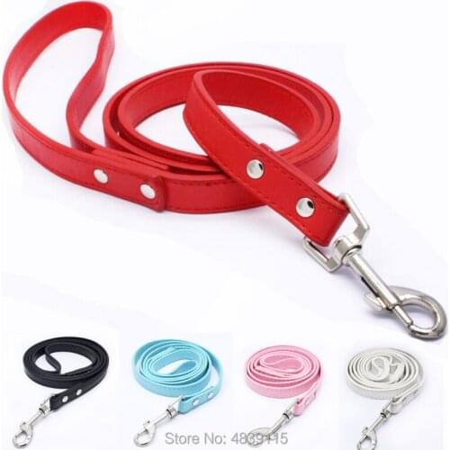 20pcs/lot Pure Colors Pet Dog Traction Leashes Dog Leading Ropes with 5 Colors Available