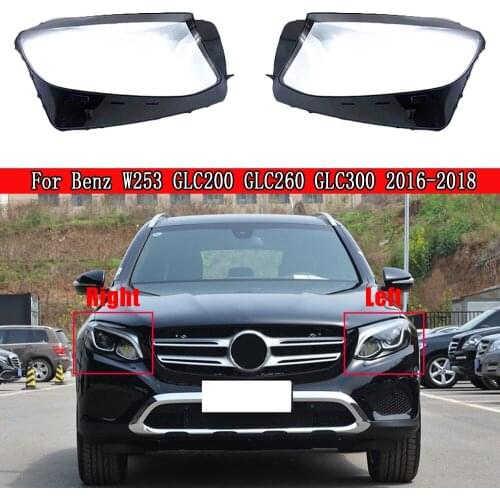 Headlamp Lens For Mercedes-Benz W253 GLC200 GLC260 GLC300 2016~2018 Headlight Cover Replacement Car Front Head Auto Shell