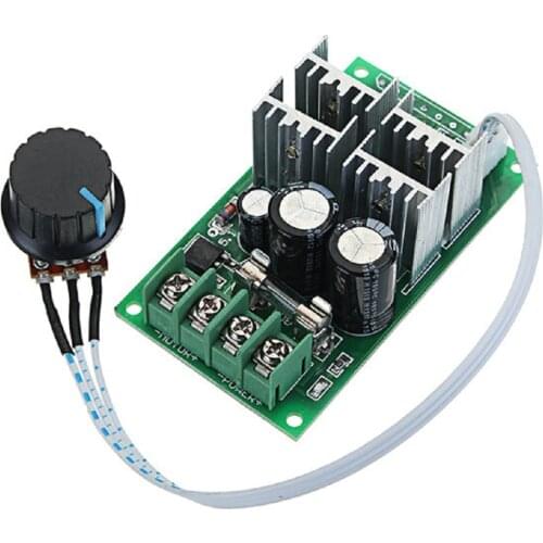 DC 6-60V 30A PWM DC Motor Speed Regulator High Power Speed Controller 6V 12V 24V 36V 48V 60V Support PLC Analog Quantity 0-5V