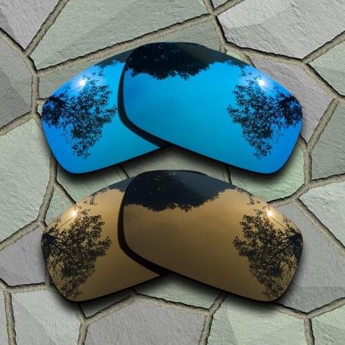 Sky Blue&Bronze Copper Sunglasses Polarized Replacement Lenses for Oakley X Squared