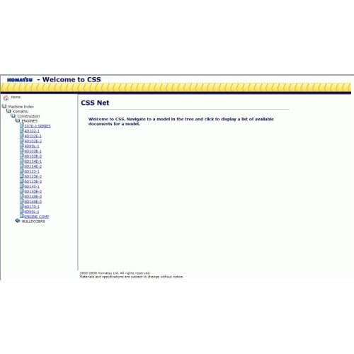Komatsu CSS Construction Wheel Loaders Medium Size Shop Manuals